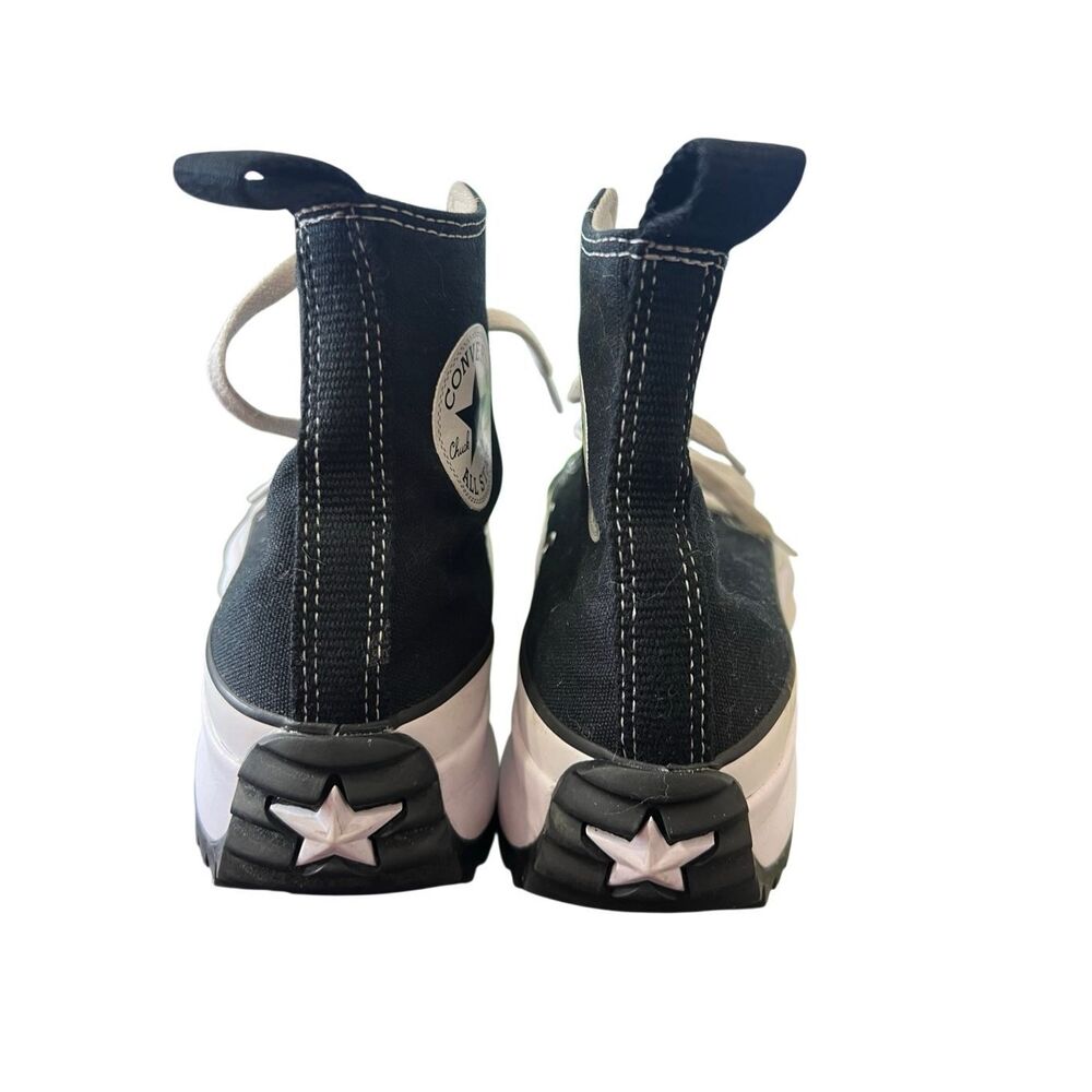 Converse Run Star Hike Hi sneakers in the black, white, and gum colorway - Picture 3 of 8